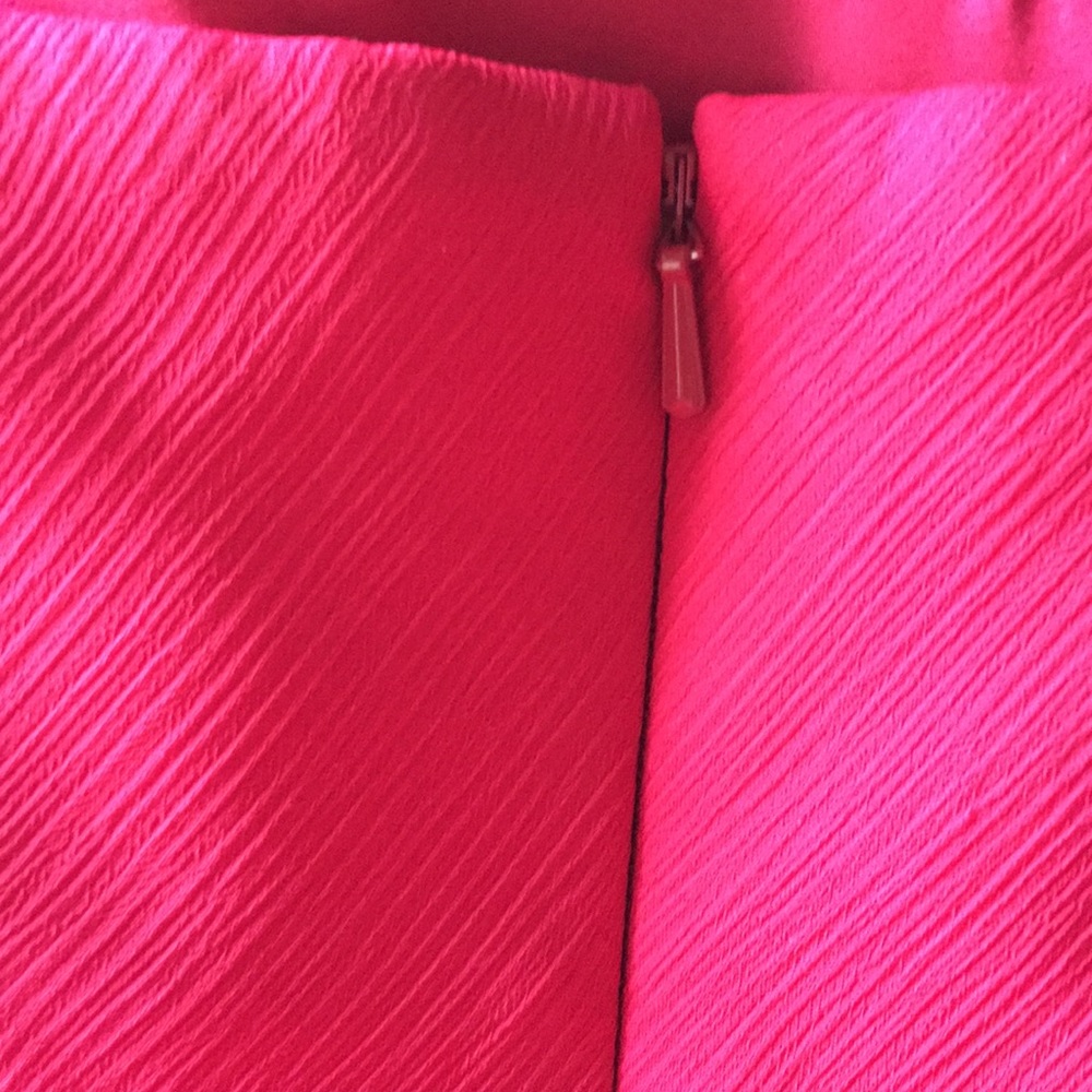 David's Bridal red strapless cocktail dress - Picture 3 of 4